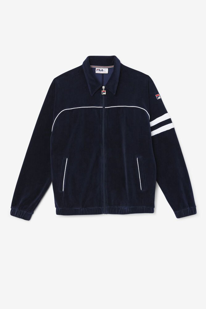 Fila Jakke Herre Marineblå Verdy Velour 570942-VEX